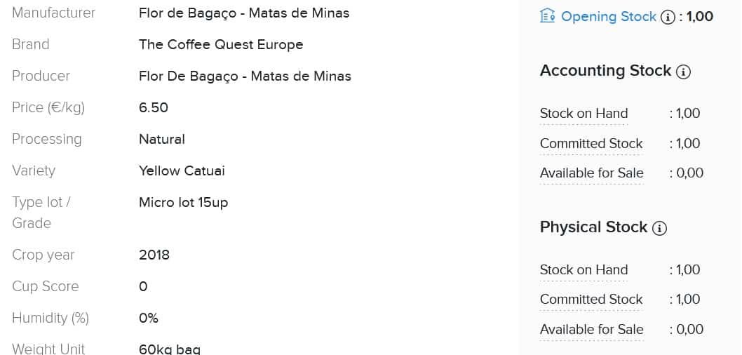custom fields of zoho item