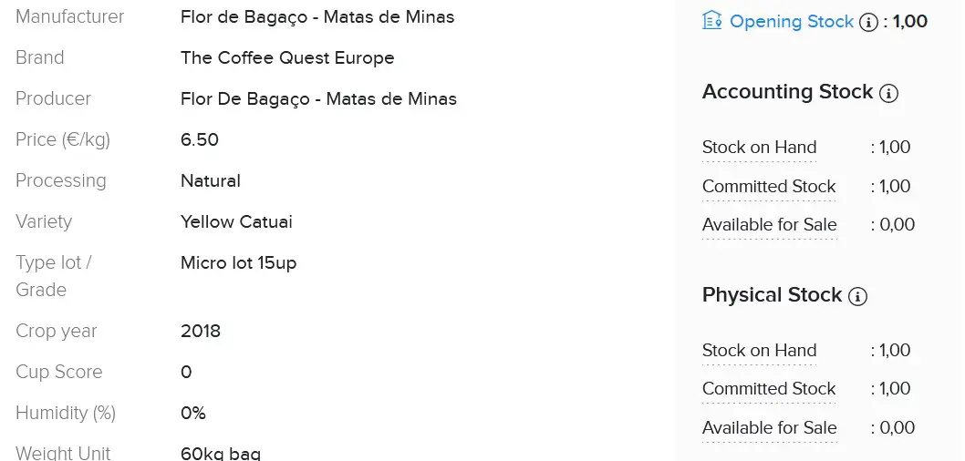 custom fields of zoho item