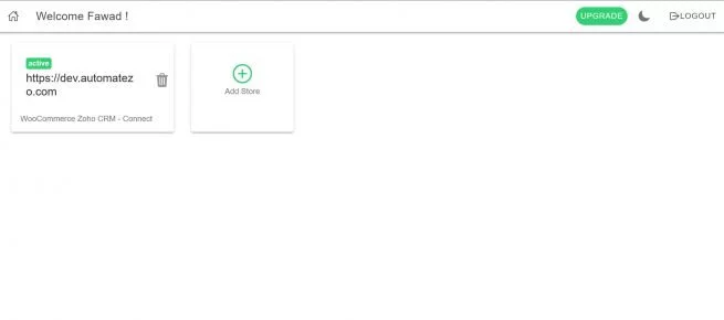 woocommerce zoho crm dashboard