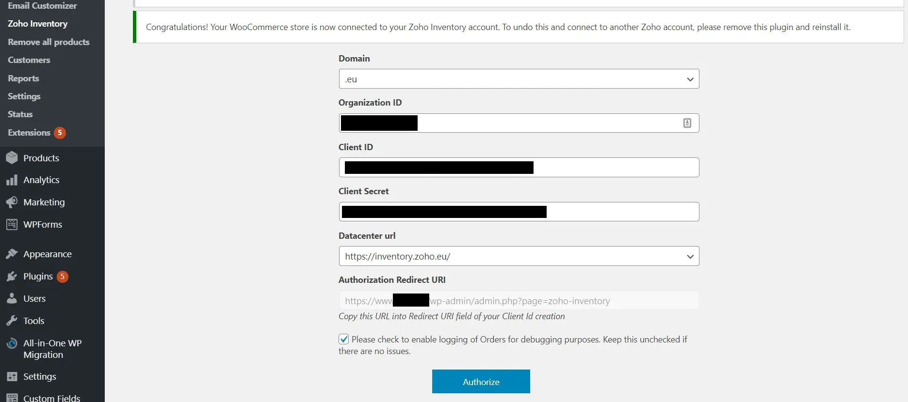 WooCommerce Zoho Inventory - Image 5