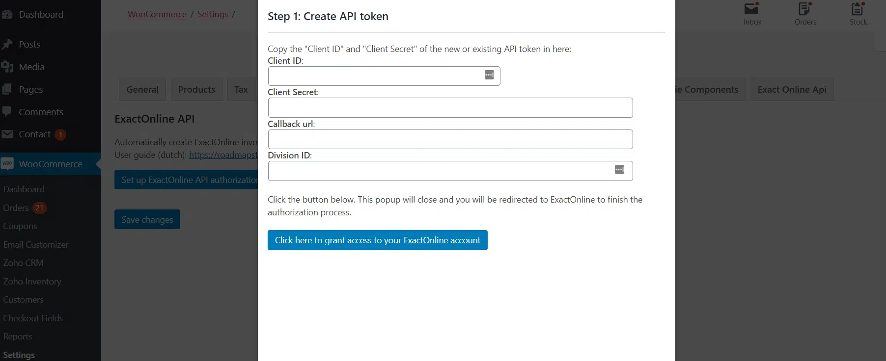 WooCommerce Exact Online - Image 2